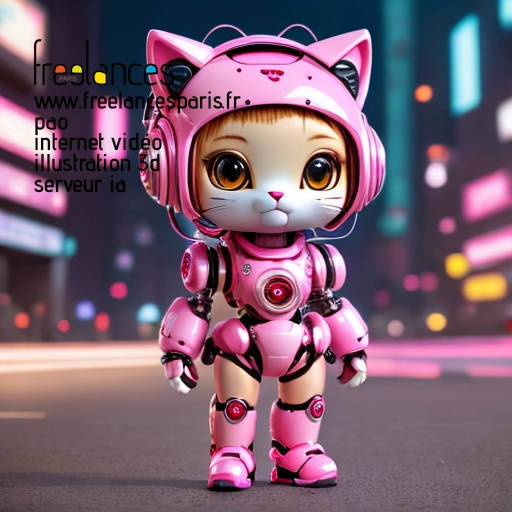 Pao mise en page internet vidéo illustration 3d serveur IA générative AI freelance paris studio de création magazines QU3KA4H0